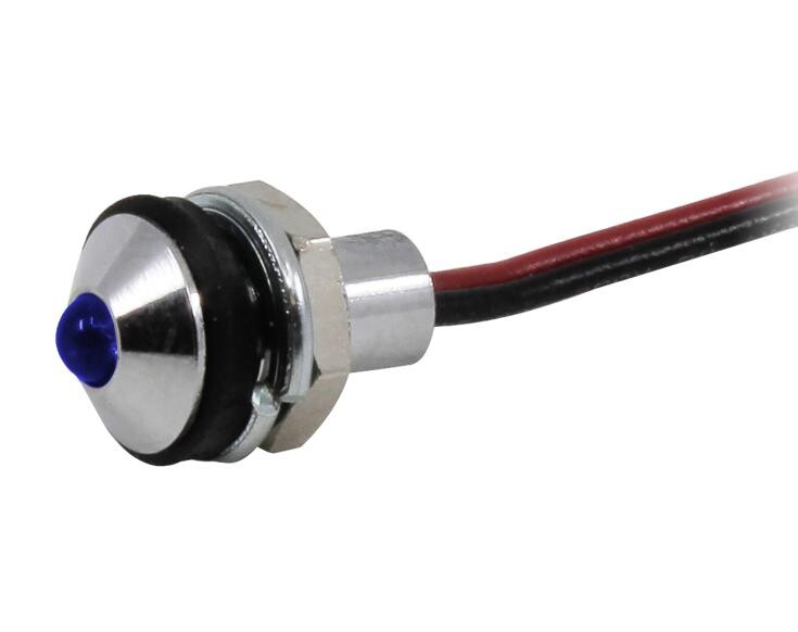 Vcc / Visual Communications Company Cd-1-8711-9933-I Led Panel Indicator, 6Mm, Blu, 28Vdc