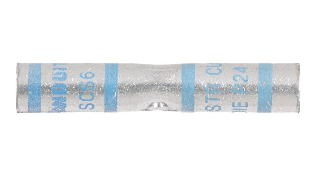 Panduit Scs6-L Terminal, Butt Splice, 6Awg, Uninsul