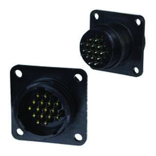 Amp - Te Connectivity 206430-3 Circular Connector Receptacle, Size 11, 4 Position, Panel