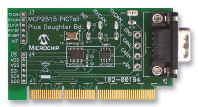 Microchip Mcp2515Dm-Ptpls Mcp2515, Can Cntlr, Daughter Board