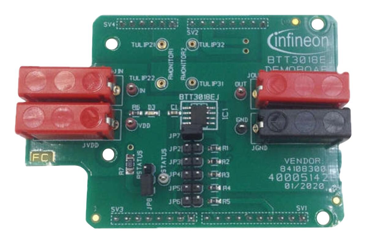 Infineon Btt3018Ejdemoboardtobo1 Demo Board, Low Side Power Switch