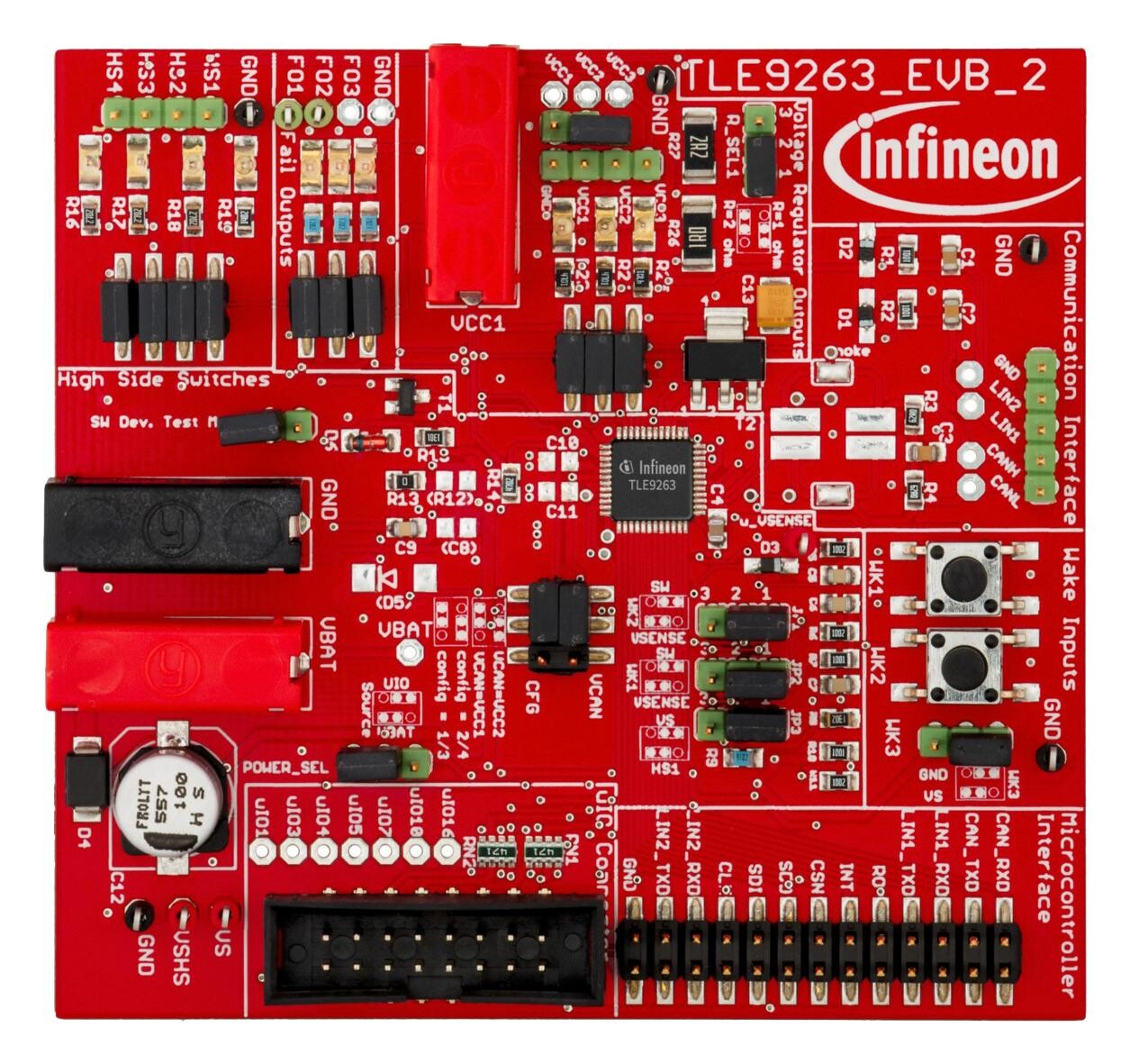 Infineon Midrangesbcboardtobo1 Evaluation Kit, System Basis Chip, 5V