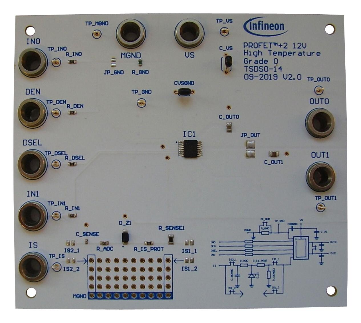 Infineon Shieldbts70041Epztobo1 Eval Board, High Side Power Switch