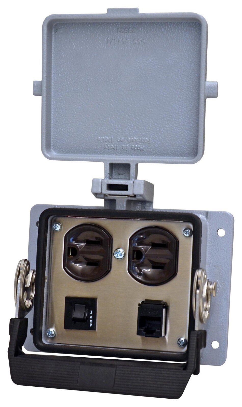 Wago 8000-0100/1000-0359 Metal Enclosure, 2Port, Cat 5E Enet