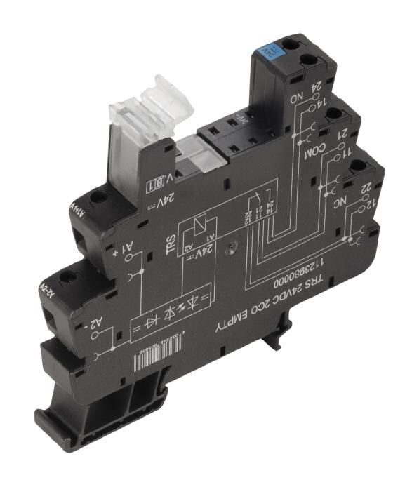 Weidmuller 1123970000 Relay Socket, 10A, 250Vac, Din Rail