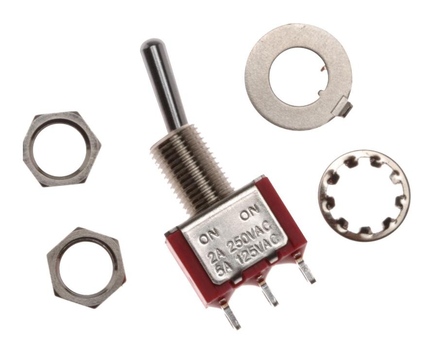 Carling Technologies 2M1-Sp1-T1-B1-M1Qe Toggle Switch, Spdt, 5A, 28Vdc, Panel