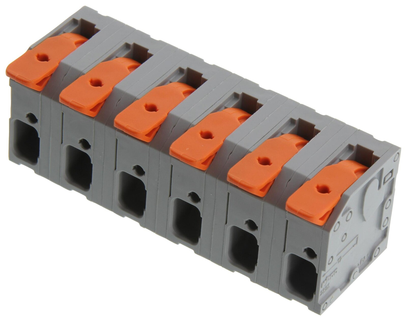 Wago 2606-3356 Terminal Block, Wtb, 6Pos, 24-8Awg