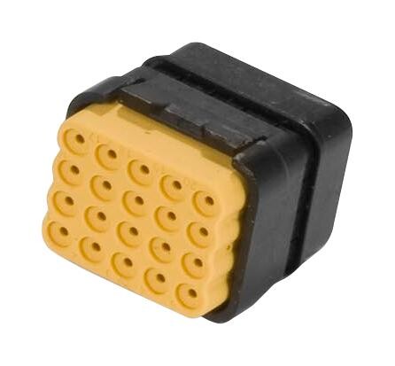 Te Connectivity Dmc-M 20-22 Bn Insert Module, Key N, Rcpt, 20Pos, 4Row