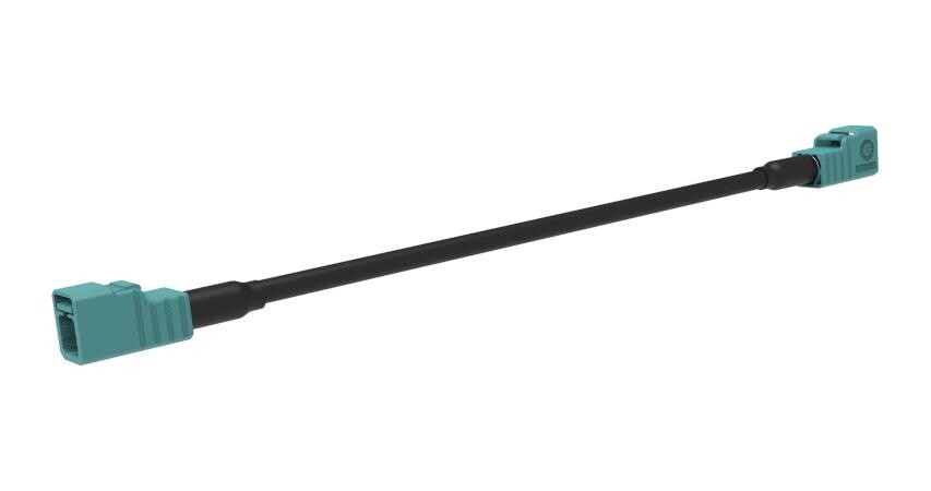 Amphenol Rf 095Fjzfjzsgm100 Rf Coax Cable, Fakra Str Jack-Jack, 3.3