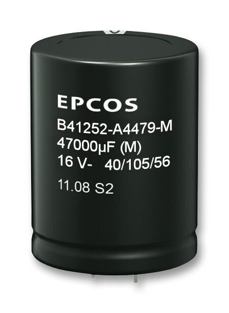 Epcos B41252B8688M060 Cap, 6800Uf, 63V, Alu Elec, Snap-In