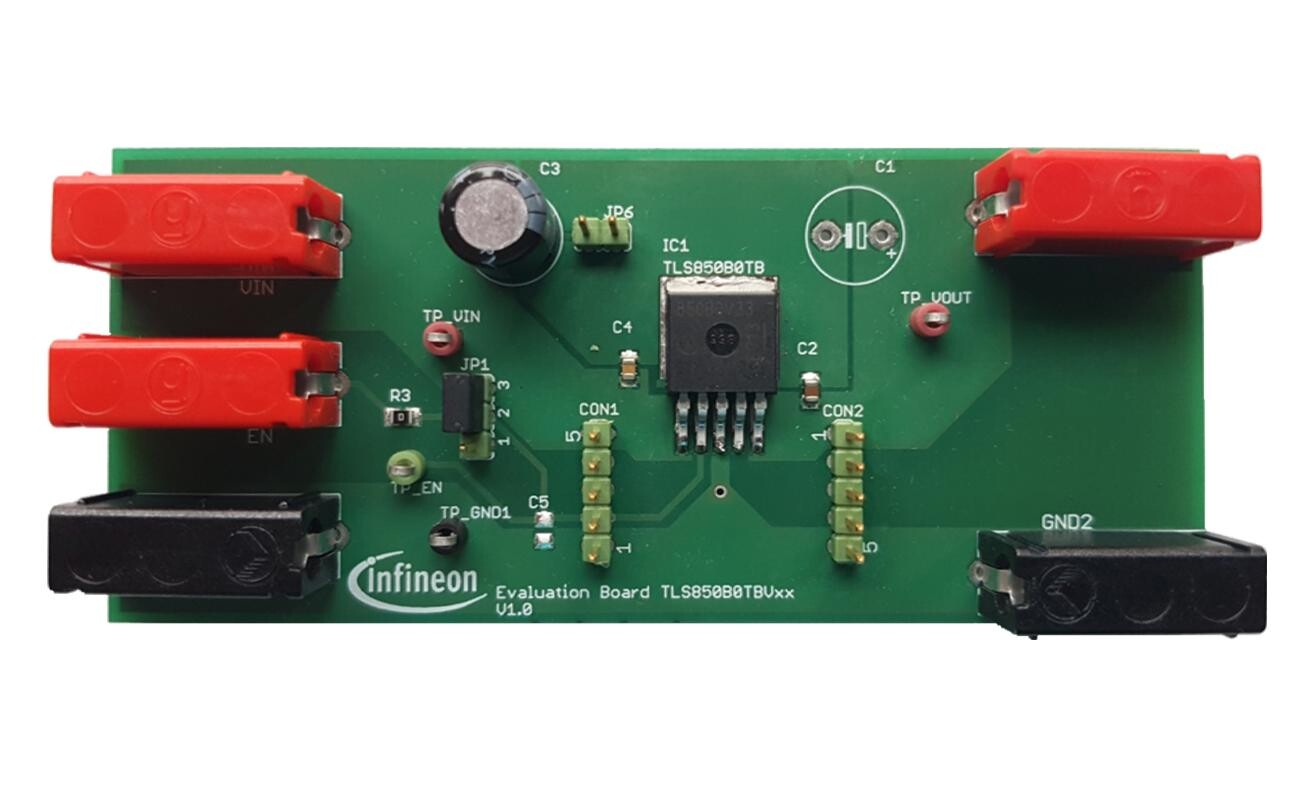 Infineon Tls850B0Tb33Boardtobo1 Demo Brd, 0.5A, Low Dropout Linear Reg