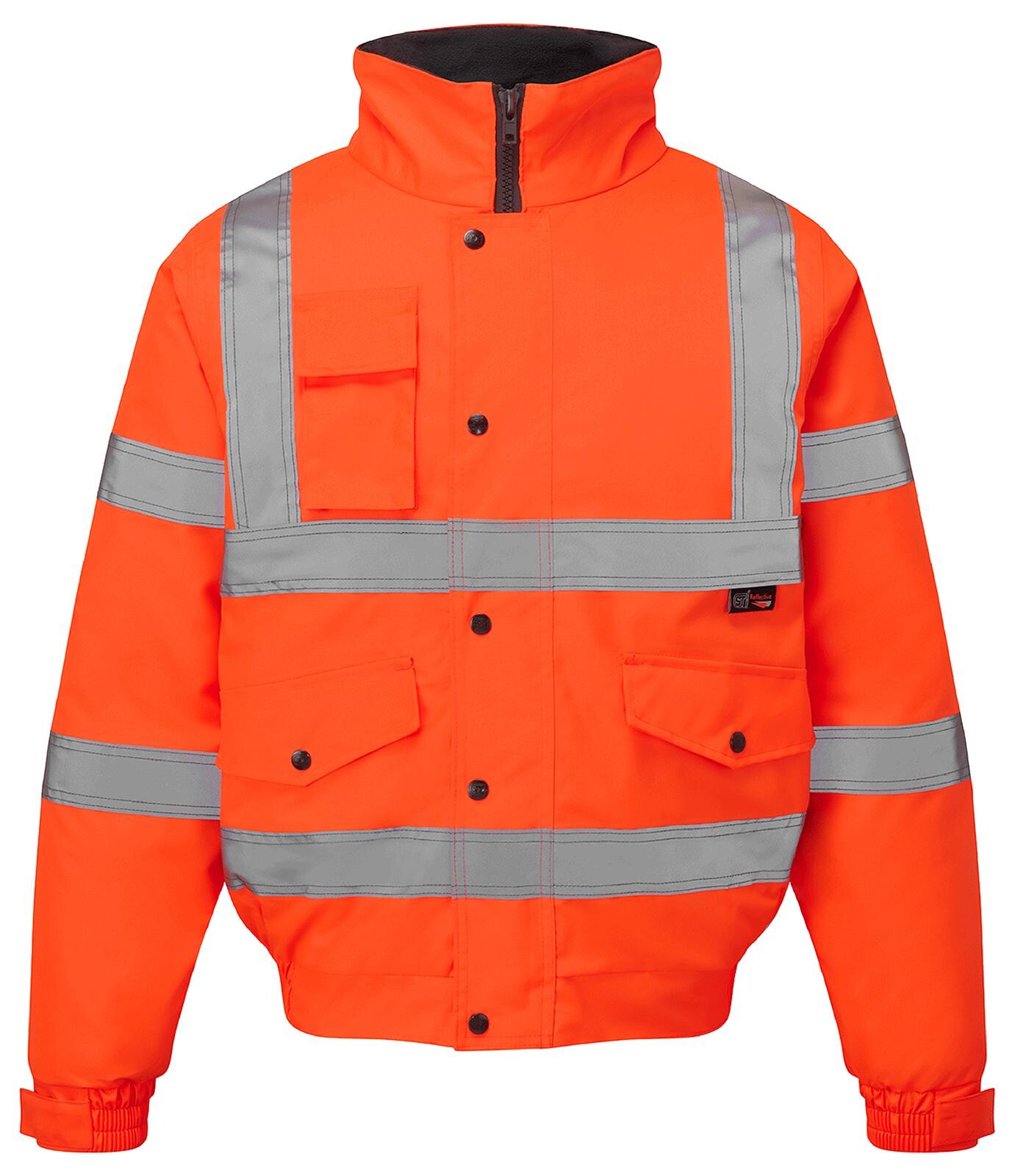 St 36883 Hi-Vis Bomber Jacket, Orange, L