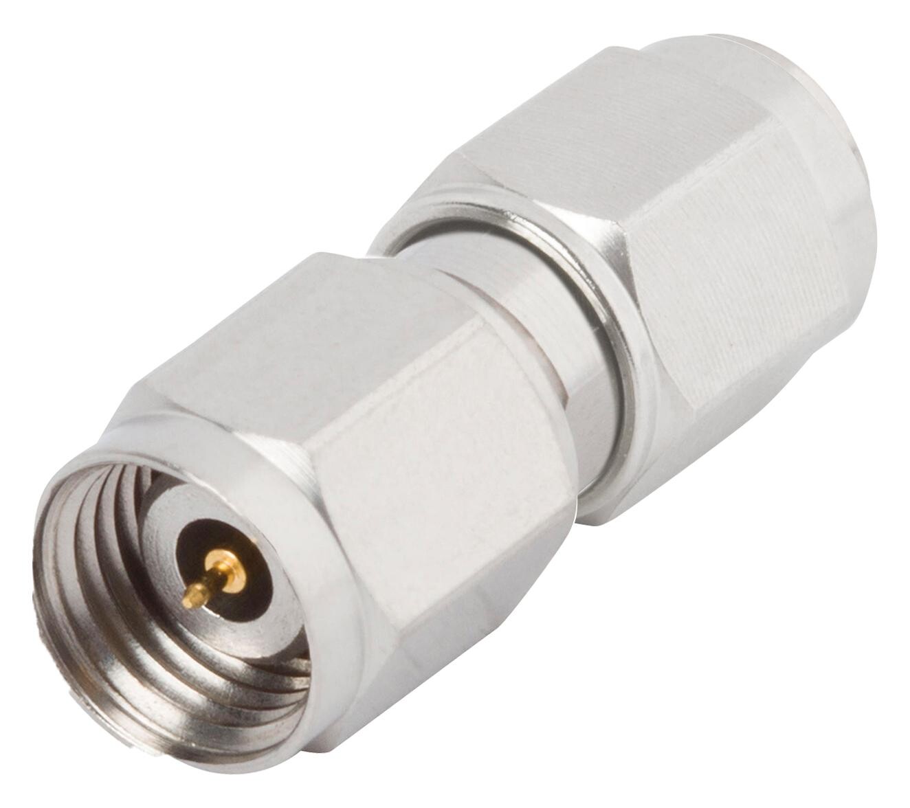Amphenol Sv Microwave Sf1133-6022 1.85Mm Plug-2.92Mm Plug Adapter, 50 Ohm