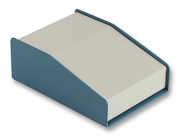 Hammond 1456Kh3Whbu Case, Sloped, Blue/grey