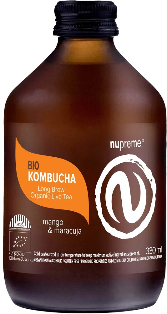 NUPREME Kombucha Mango & Maracuja BIO 330 ml