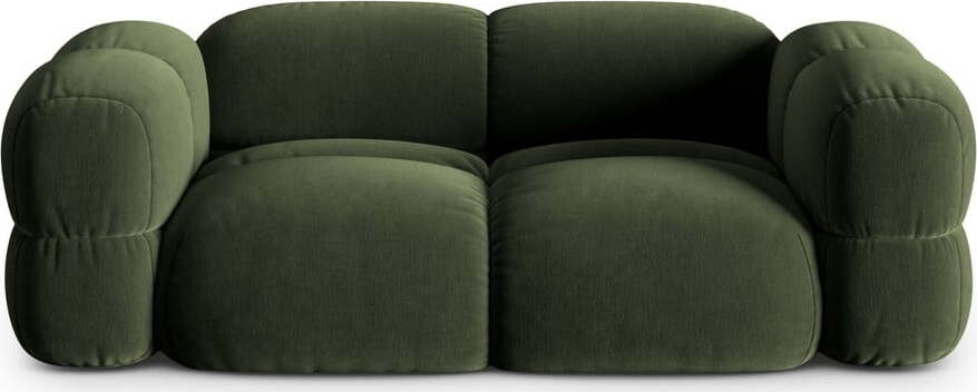 Zelená sametová pohovka 210 cm Loretto – Cosmopolitan Design