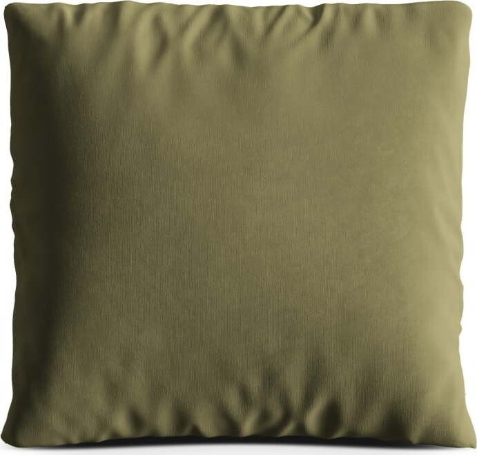 Zelený sametový polštář na gauč Kemi – Cosmopolitan Design