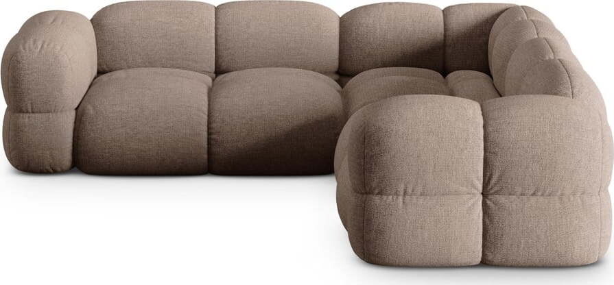 Hnědá rohová pohovka Loretto – Cosmopolitan Design