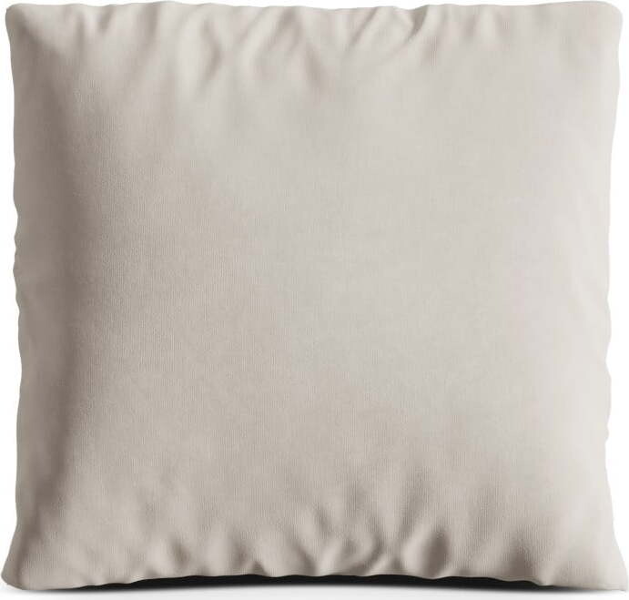 Béžový sametový polštář na gauč Kemi – Cosmopolitan Design