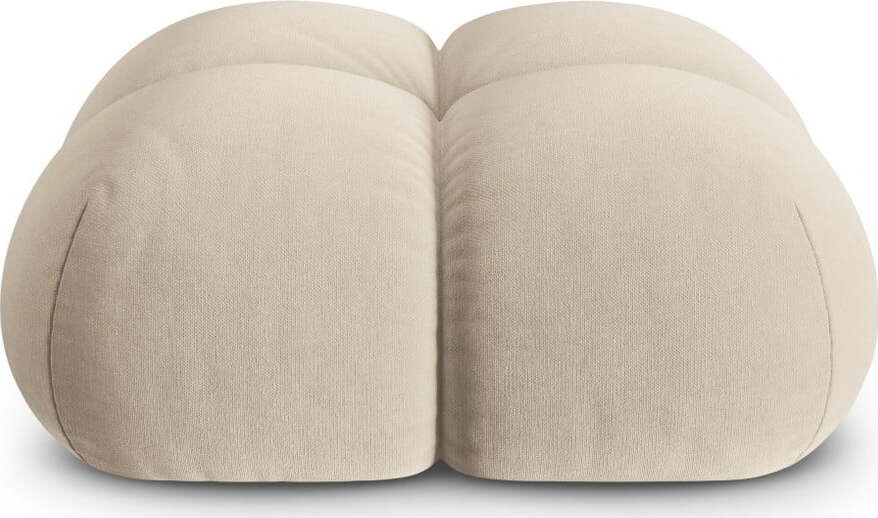 Béžová sametová podnožka Loretto – Cosmopolitan Design