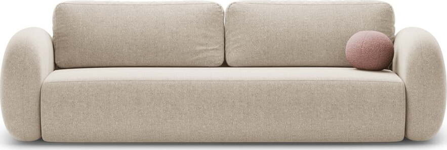 Béžová žinylková rozkládací/s úložným prostorem pohovka 262 cm Tonale – Cosmopolitan Design