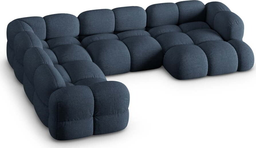 Tmavě modrá rohová pohovka (levý roh/do 