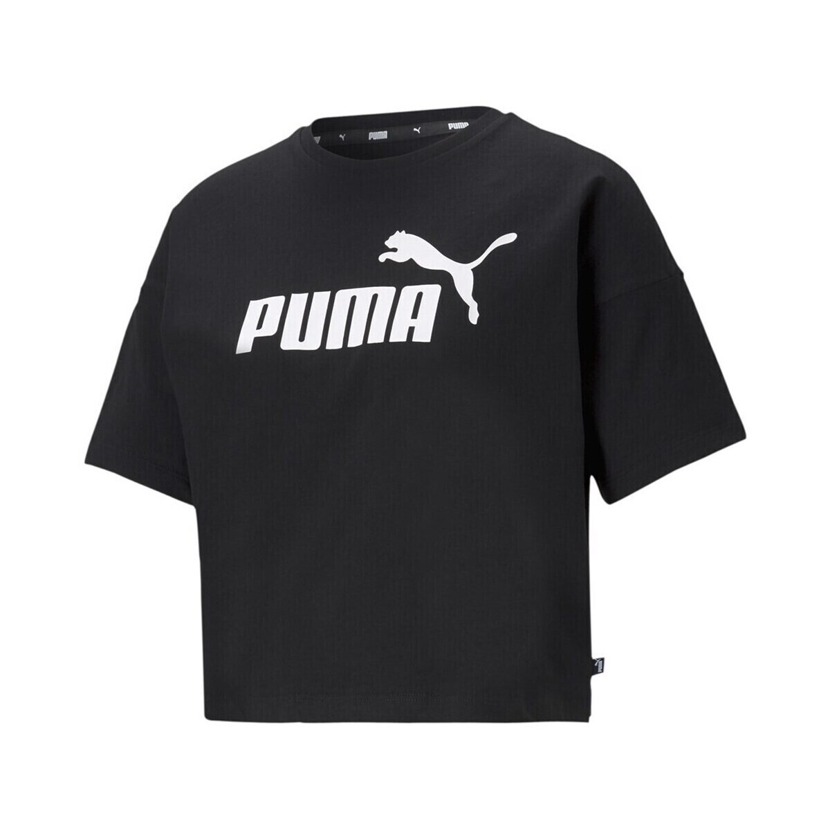 Puma  Ess Cropped Logo  Černá