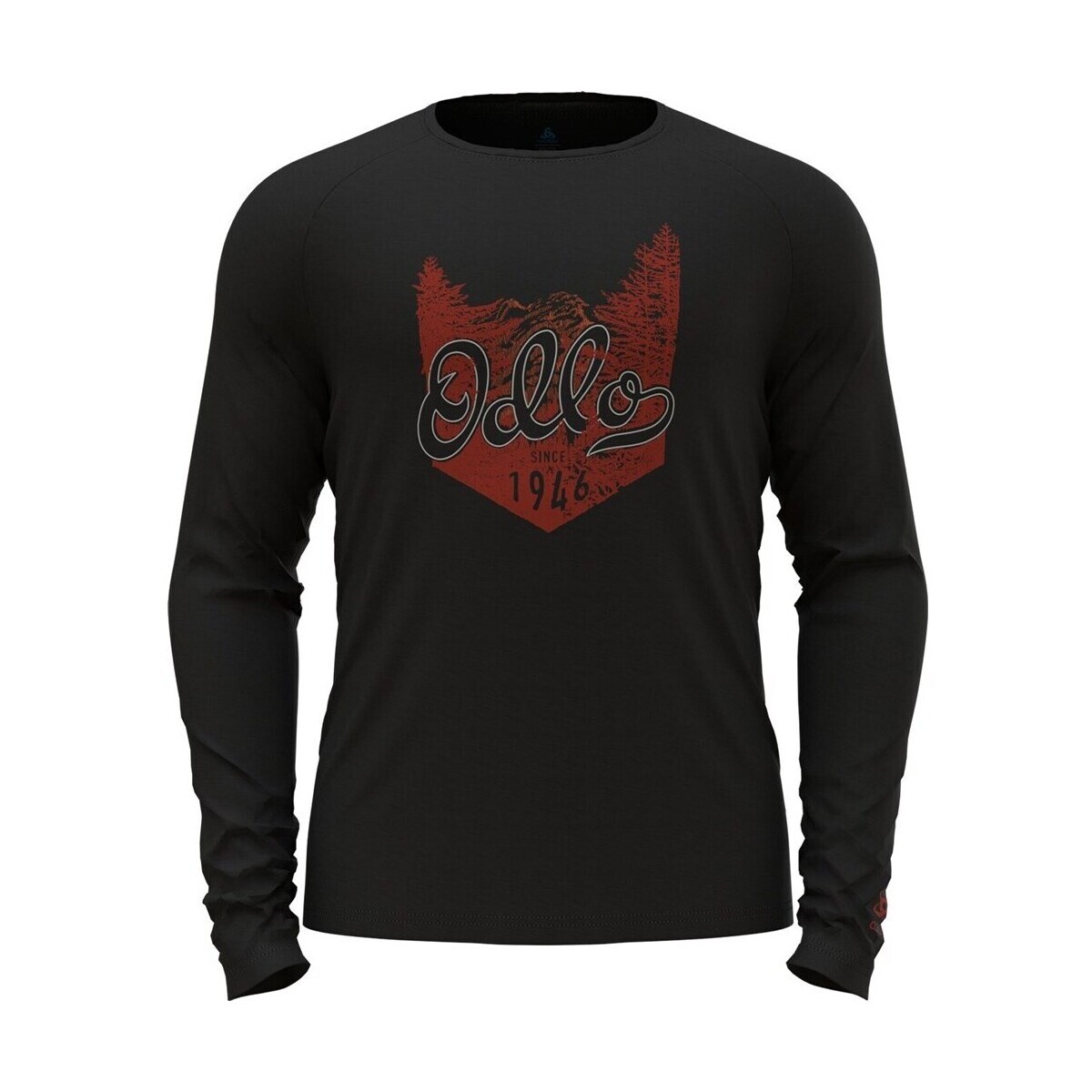 Odlo  Crew Neck Ls Merino  Černá