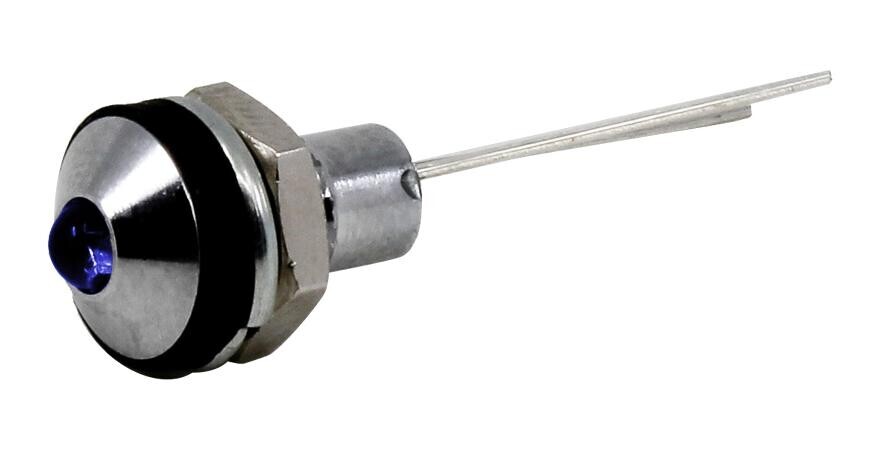 Vcc / Visual Communications Company Cd-0-8711-9909-I Led Panel Indicator, 6Mm, Blu, 12Vdc