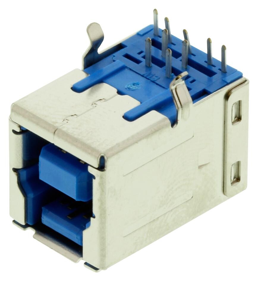 Amphenol Communications Solutions Gsb3211311Weu Usb Conn, 3.0 Type B, Receptacle, Tht