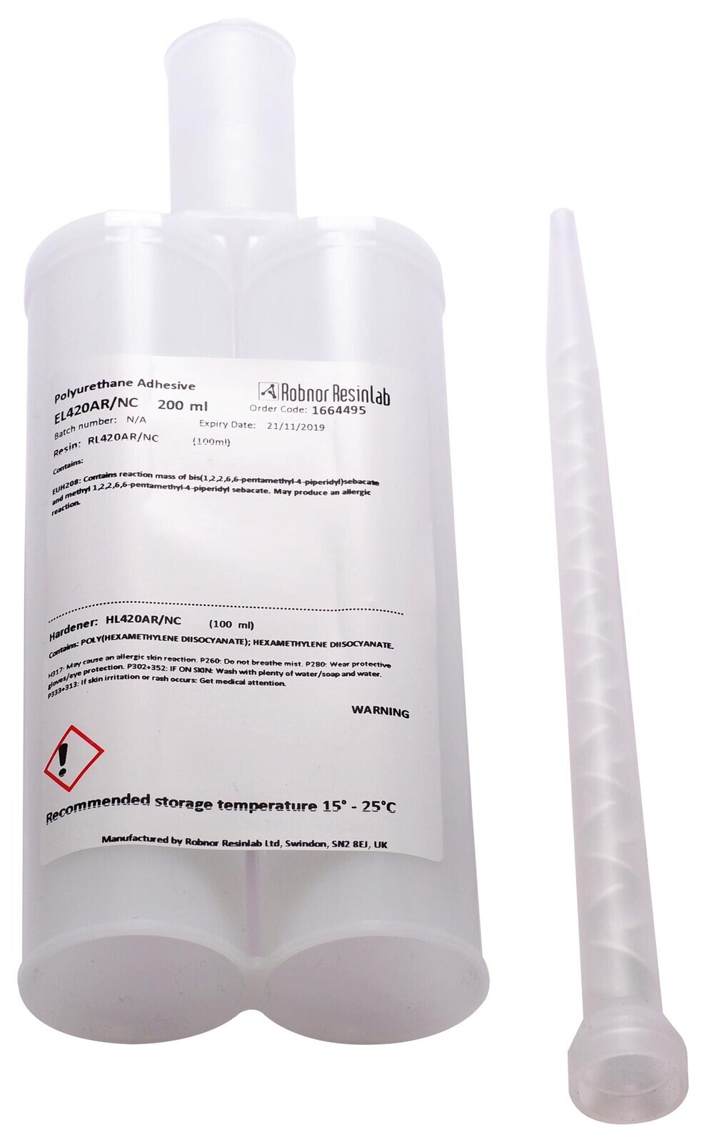 Robnor El420Ar/nc/200Tc Adhesive, Polyurethane, Flexible Tough