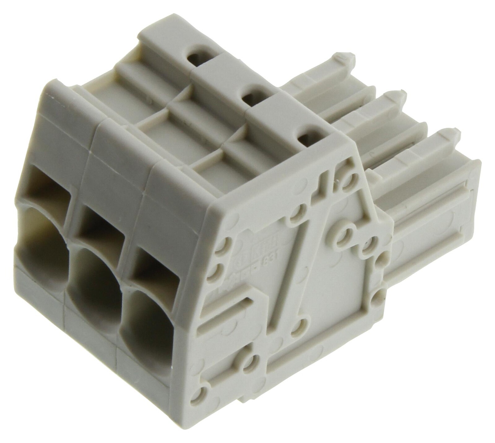 Wago 831-3103 Terminal Block, Pluggable, 3Pos, 8Awg