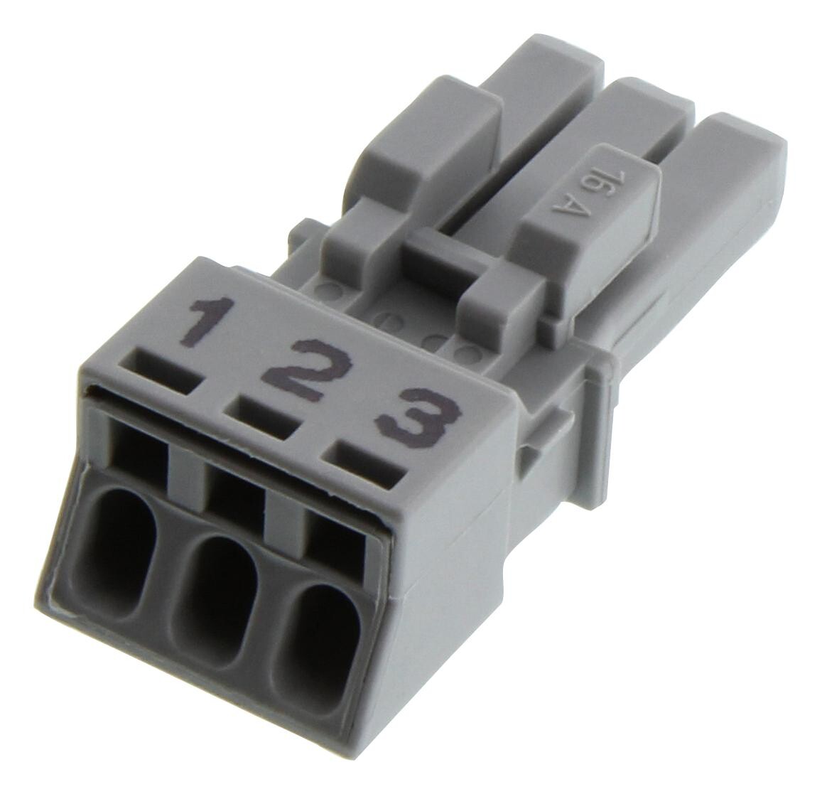 Wago 890-243 Terminal Block, Pluggable, 3Pos, 16Awg