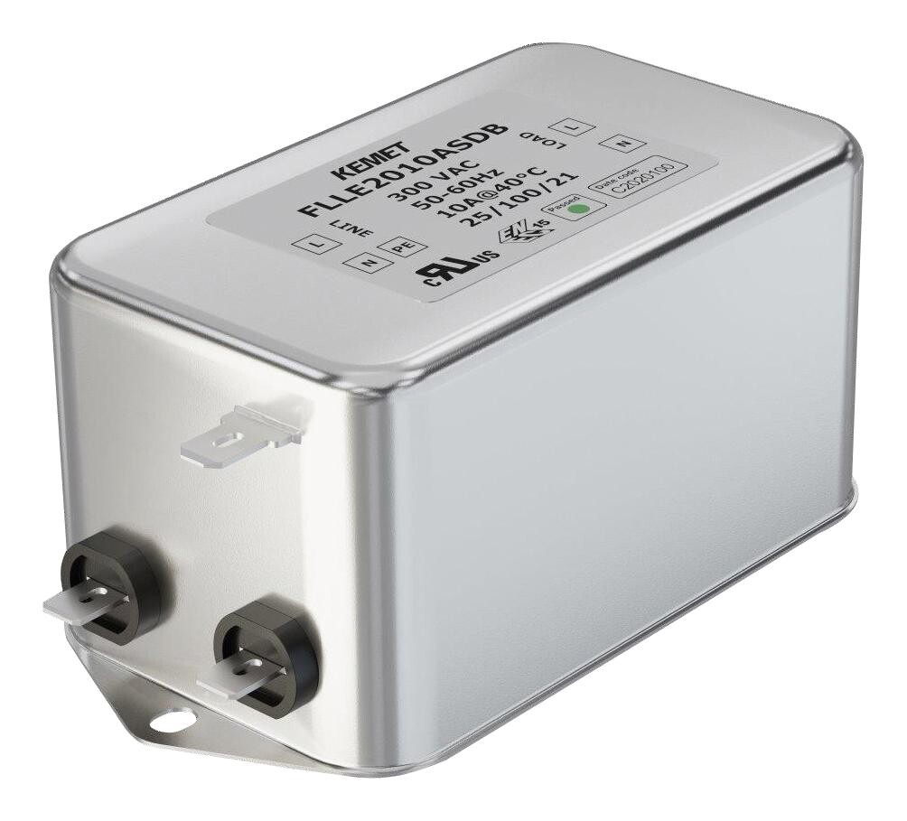 Kemet Flle2006Asdb Power Line Filter, Standard, 6A, 300V