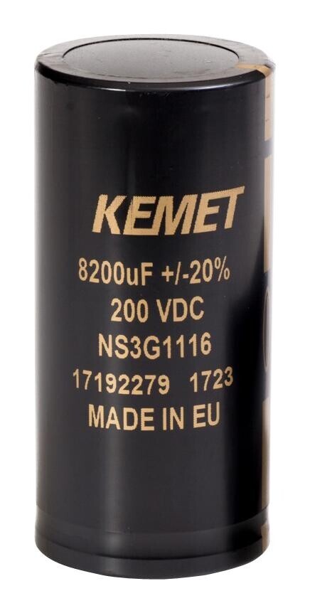 Kemet Alf70C432El200 Cap, 4300Uf, 200V, Alu Elec, Press Fit