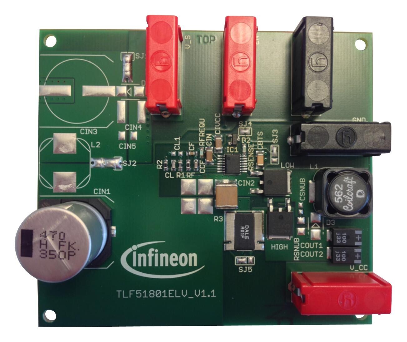 Infineon Demoboardtlf51801Eltobo1 Demonstration Board, Pwm Buck Controller