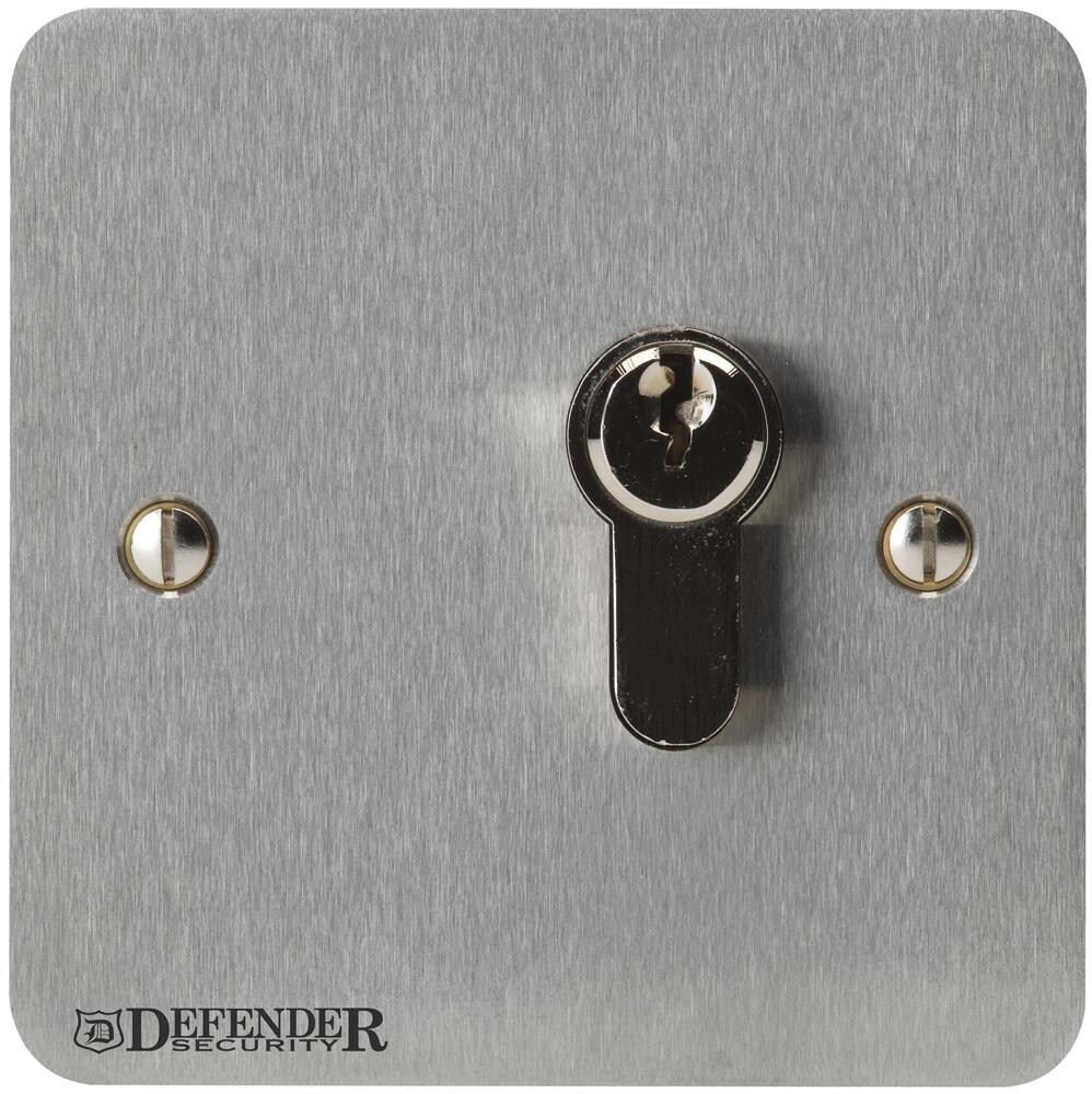 Defender Security Def-0668N-Cy-1 Key Operated Sw, 2 Pos, 4A, 28Vdc