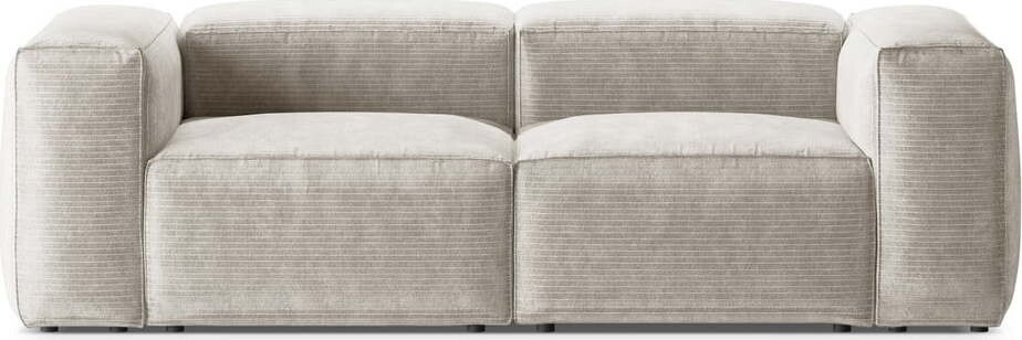 Béžová manšestrová pohovka 224 cm Bergano – Cosmopolitan Design