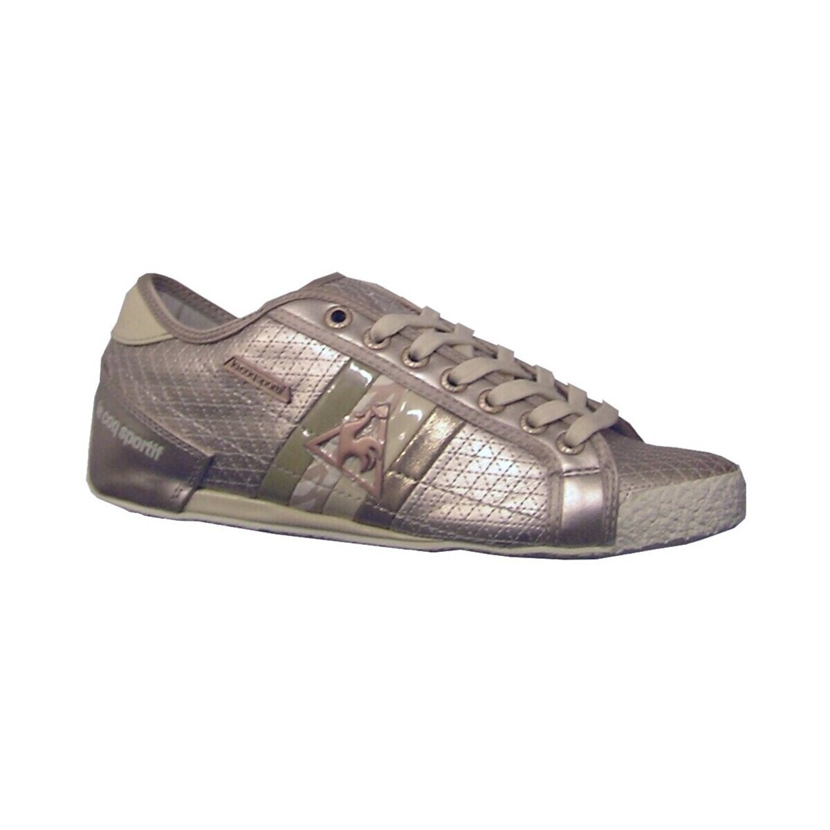 Le Coq Sportif  Escrime Quilted Straps Low  Stříbrná