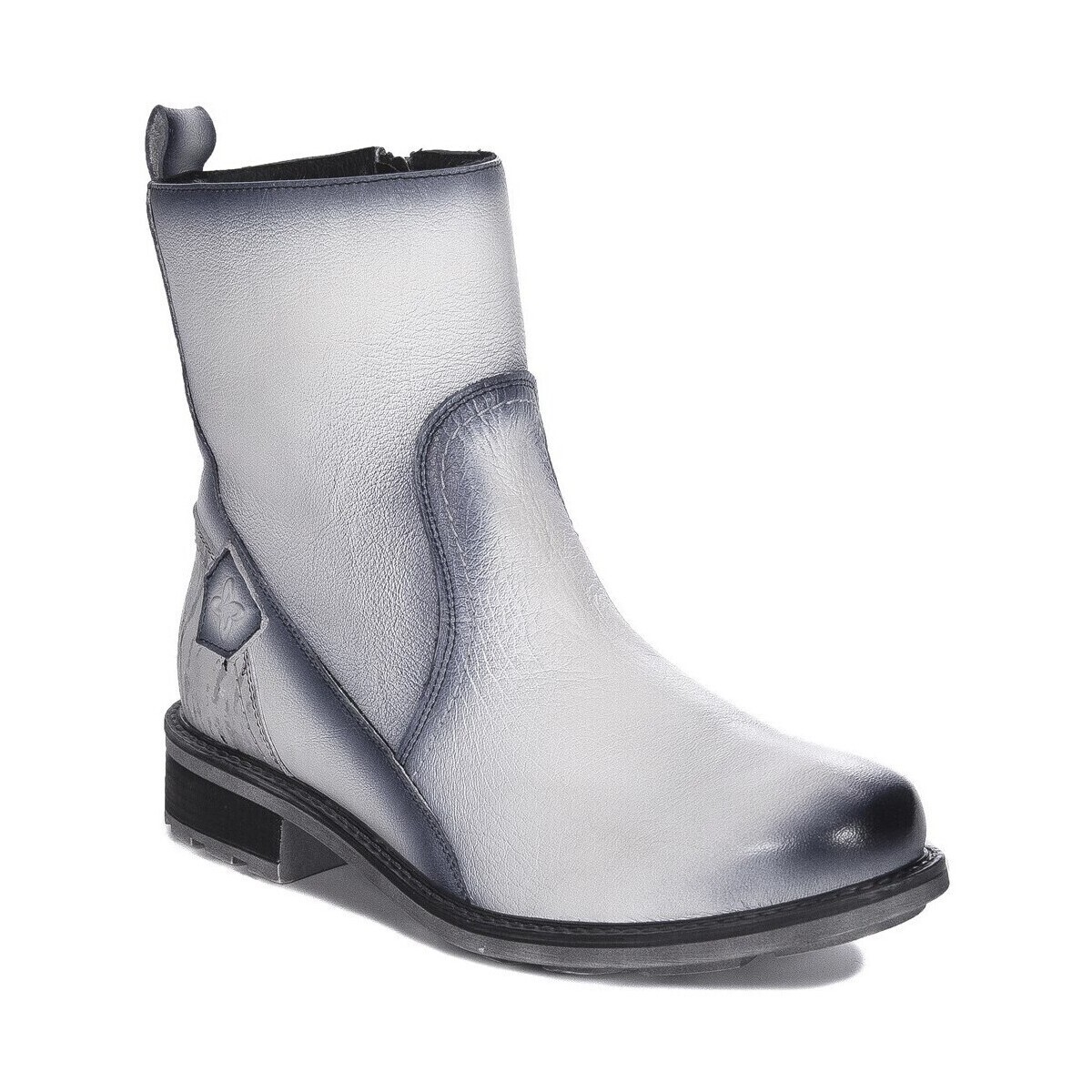 Maciejka  Botki Damskie Skórzane  ruznobarevne