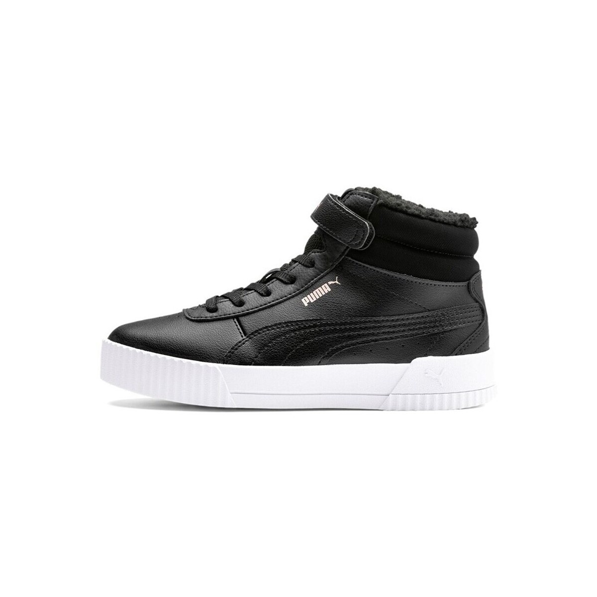 Puma  Carina Mid Fur Vorschule  Černá