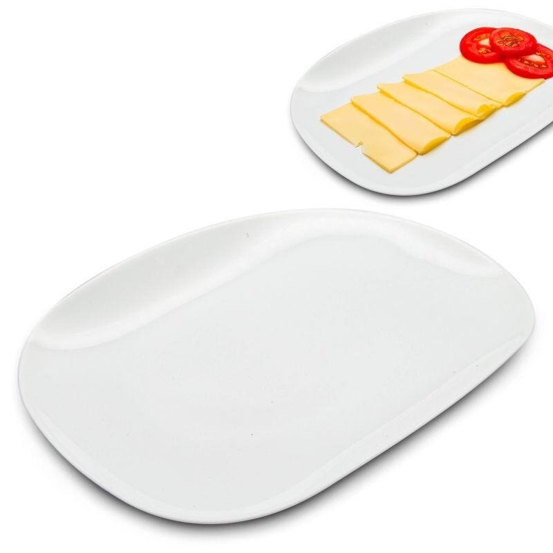 BELLA FIORE Talíř mělký oválný 30cm  OPAL