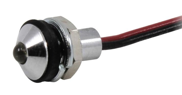 Vcc / Visual Communications Company Cd-1-8712-9909-I Led Panel Indicator, 6Mm, Wht, 12Vdc