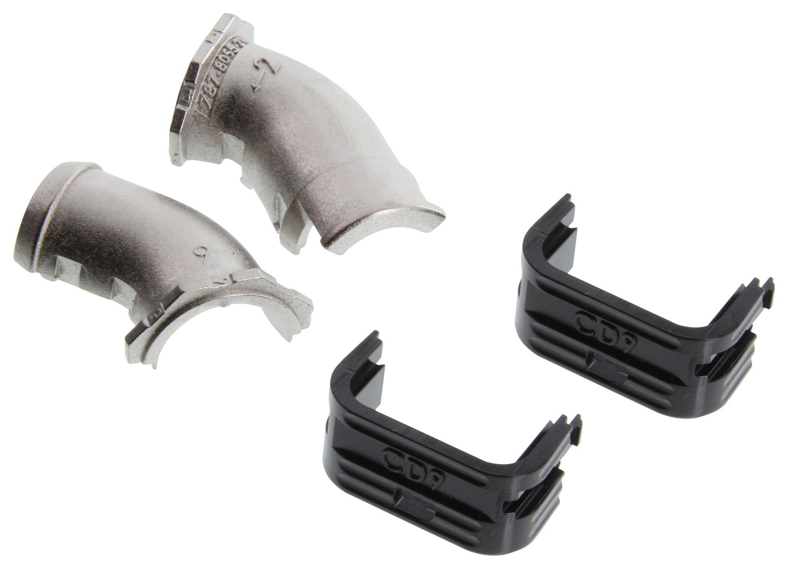 Te Connectivity 787-8055-21M Rectangular Power Backshell, 45Deg