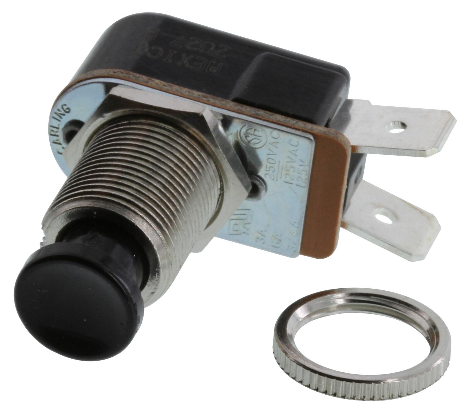 Carling Technologies P27B-Bl Pb Switch, Spst, 6A, 125Vac, Qc