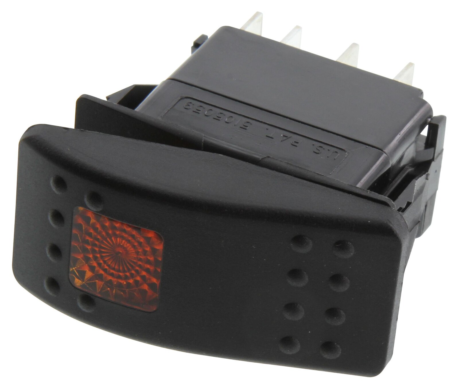 Carling Technologies V4D1A60B-Aec00-000 Rocker Switch, Spst, 20A, 12V, Panel