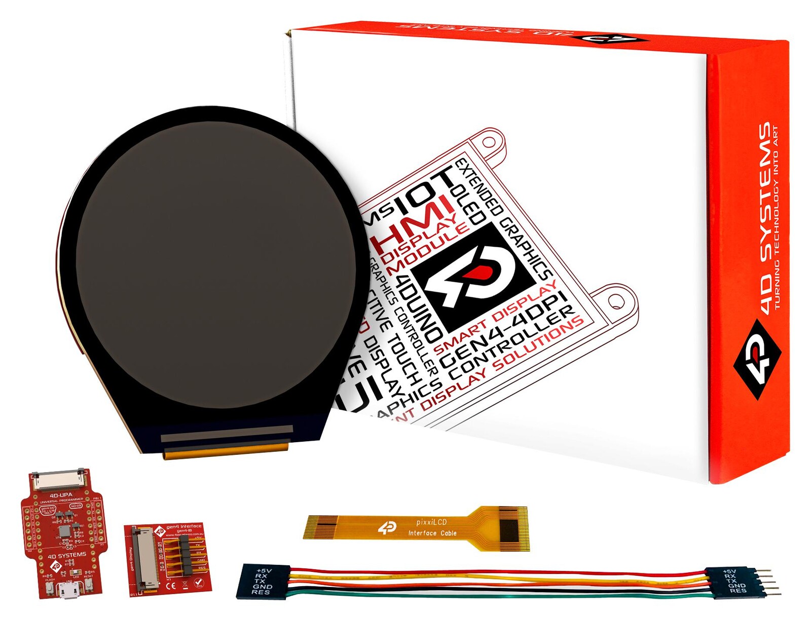 4D Systems Sk-Pixxilcd-13P2 Starter Kit, 1.3