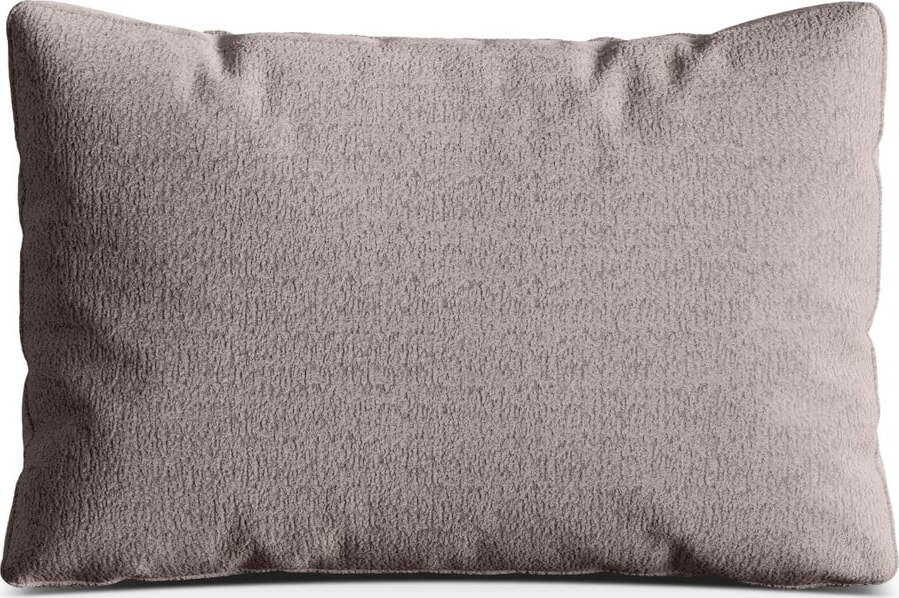 Šedobéžový polštář na gauč z textilie bouclé Kemi – Cosmopolitan Design