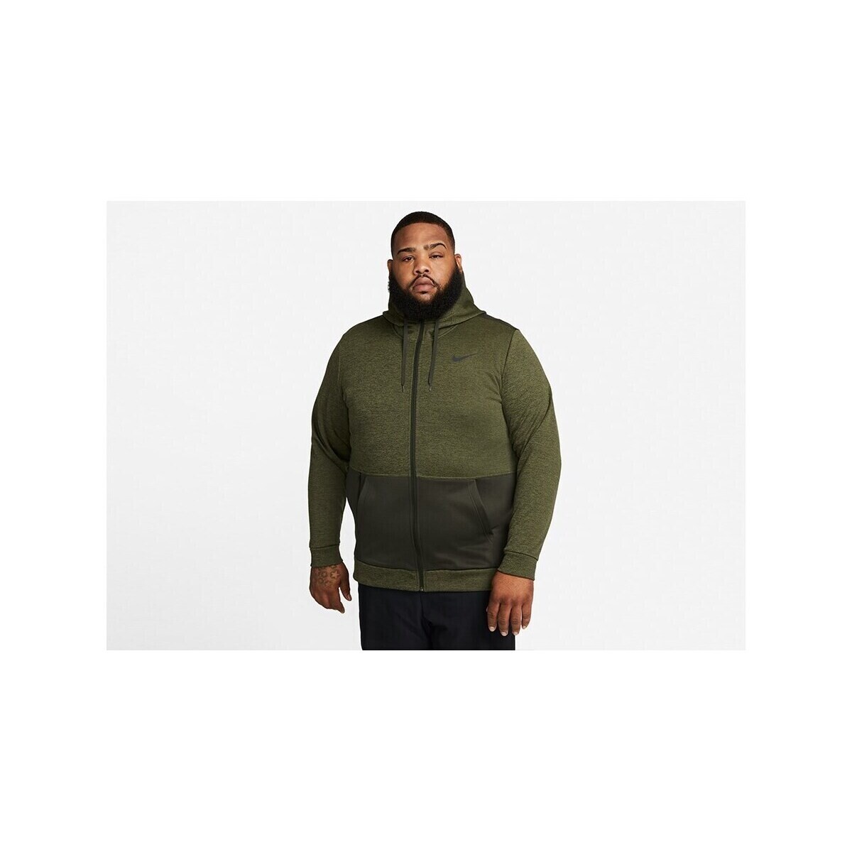 Nike  Therma Full-zip  Zelená