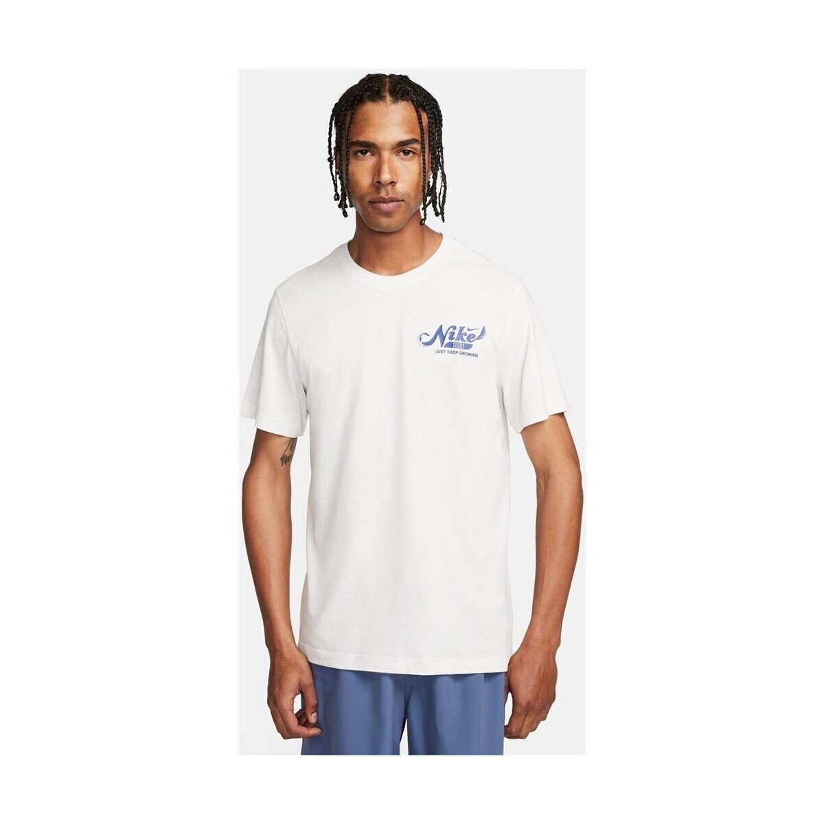 Nike  M Nk Df Tee 3mo Slub Gfx  Bílá